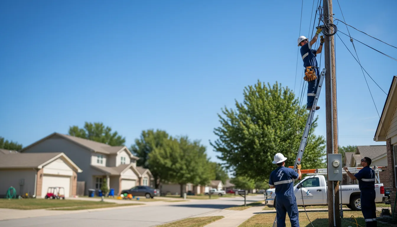 Residential electrician providing installation services in Newport, NY
